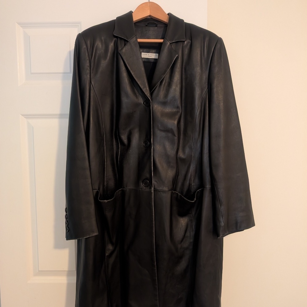 3/4 length leather jacket (great condition!)